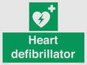 green-background-with-white-text-and-heart-defibrillator-symbol--white-cross-and~